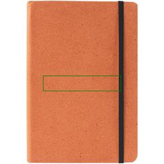 Libreta Cuero A5 Reciclado 80H Rayadas | Frontal | 100 x 20