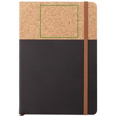 Libreta A5 PU y Corcho 96H Lisas | Frontal superior | 70 x 60