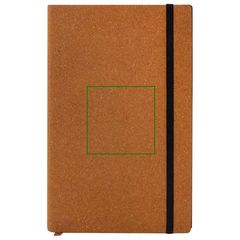 Libreta A5 de Cuero Reciclado 80H Rayadas | Frontal | 60 x 60