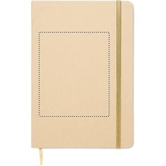 Libreta A5 cartón especial marcaje láser | Frontal | 100 x 120