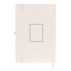Libreta A5 reciclada con soporte | Trasera | 45 x 60