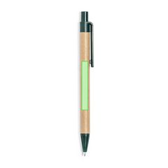 Libreta ecológica y boli de cartón reciclado 9,7x14,4 cm | Cara B del bolígrafo | 6 x 50