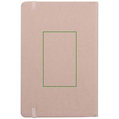 Libreta A5 con 80 hojas rayadas | Trasera | 100 x 100