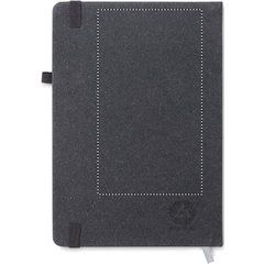 Libreta A5 con Cuero Reciclado y Portabolígrafos | Trasero | 90 x 160