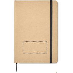 Libreta A5 Eco con Marcapáginas y Elástico de Color | Frontal | 80 x 40