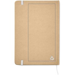 Libreta A5 Eco con Marcapáginas y Elástico de Color | Trasero | 90 x 190