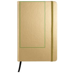 Libreta A5 Metalizada y 80H Lisas Borde Negro | Frontal | 120 x 205