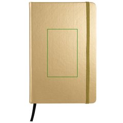 Libreta A5 Metalizada y 80H Lisas Borde Negro | Frontal | 70 x 100