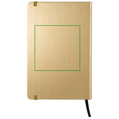 Libreta A5 Metalizada y 80H Lisas Borde Negro | Trasera | 100 x 100