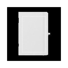 Libreta A5 de poliéster reciclado para sublimar | Delantera | 130 x 200