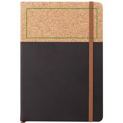 Libreta A5 PU y Corcho 96H Lisas | Frontal superior | 120 x 50