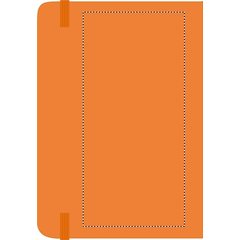 Libreta A5 a rayas de tapa rígida | Trasero | 90 x 190