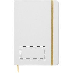 Libreta A5 reciclada especial marcaje a láser | Frontal | 80 x 40