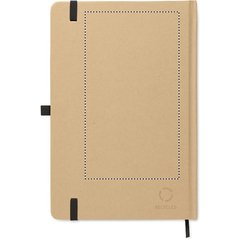 Libreta A5 tapa de cartón y bolígrafo | Trasero | 90 x 160