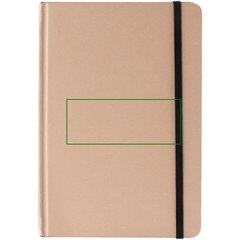Libreta A5 Tapa Papel de Hierba 80H Rayadas | Frontal | 100 x 40