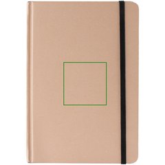 Libreta A5 Tapa Papel de Hierba 80H Rayadas | Frontal | 55 x 55