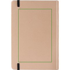 Libreta A5 Tapa Papel de Hierba 80H Rayadas | Trasera | 100 x 160