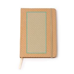 Libreta A5 con tapa rígida de paja | ZONA2 | 80 x 170