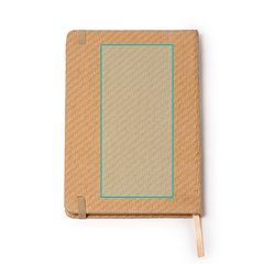 Libreta A5 con tapa rígida de paja | ZONA3 | 80 x 170