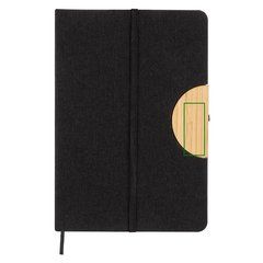 Libreta A5 con tapa RPET y soporte | Frontal | 20 x 50