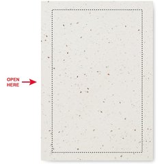 Libreta A5 con Tapas de Semillas | Trasero | 120 x 190