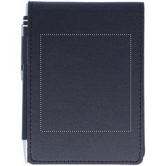 Libreta A7 con funda de PU y bolígrafo 11,5 x 9,5 cm | Trasero | 65 x 70