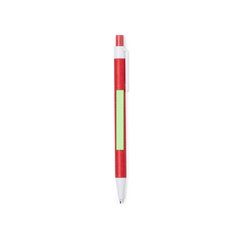 Libreta de anillas ecológica con boli de cartón reciclado 15x18,2 cm | En el cuerpo del bolígafo cara B | 50 x 6