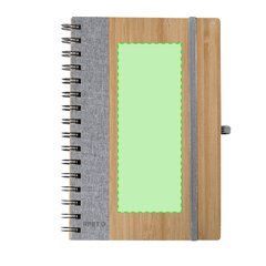 Libreta de bambú con anillas y cierre elástico | Area 1 | 60 x 160