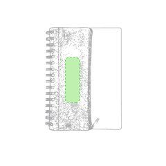 Libreta de cartón ecológico reciclado y estuche incluido | En el estuche | 30 x 90