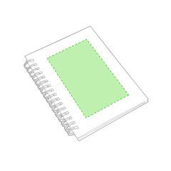 Libreta de cartón ecológico reciclado y estuche incluido | En la portada | 100 x 160