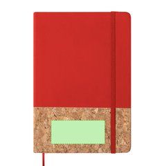 Libreta ecológica de corcho y polipiel 14,7x21 cm | Centrado en la parte inferior | 80 x 35