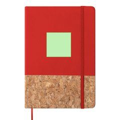 Libreta ecológica de corcho y polipiel 14,7x21 cm | Centrado en la parte superior | 50 x 50