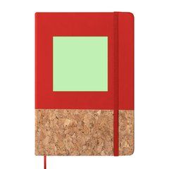 Libreta ecológica de corcho y polipiel 14,7x21 cm | Centrado en la parte superior | 80 x 80
