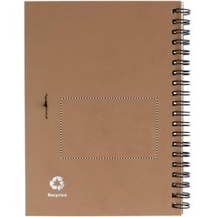 Libreta ecológica con tapa natural de materiales reciclados con bolígrafo 18x13 cm | BACK NOTEBOOK | 80 x 50