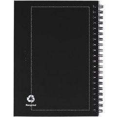 Libreta ecológica con tapa natural de materiales reciclados con bolígrafo 18x13 cm | BACK SCREEN | 90 x 160