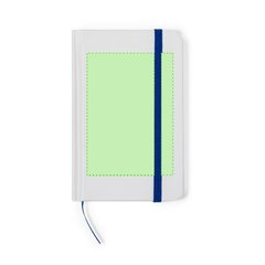 Libreta publicitaria elegante de bolsillo con tapas de cartón 9 x 14 cm | En la portada | 65 x 100
