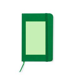 Libreta rígida de polipiel para notas a una raya 9,5 x 14,5 cm | En la portada | 65 x 100