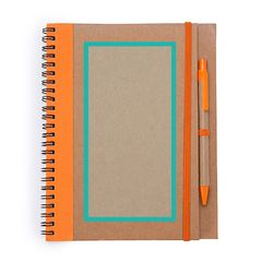 Libreta con tapa rígida, espiral y bolígrafo | ZONA1 | 80 x 180