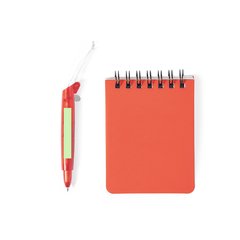 Libretita de 60 hojas con bolígrafo 7 x 9,5 cm | En el cuerpo del bolígrafo | 6 x 40