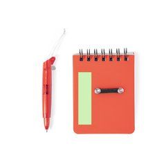 Libretita de 60 hojas con bolígrafo 7 x 9,5 cm | En la portada, parte izquierda | 15 x 60