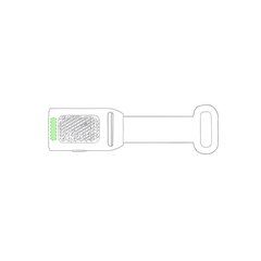 Linterna de silicona para bici 2 posiciones | Parte superior encima de la linterna | 16 x 4