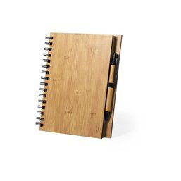 Libreta ecológica de bambú y boli a juego 17x21,5 cm