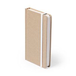 Libreta ecológica personalizada con portada rígida 14,7x21 cm Blanco