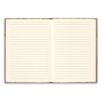 Libreta A5 con tapa de paja natural