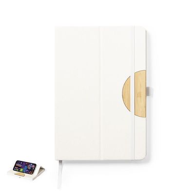 Libreta eco con Soporte para Móvil de Bambú