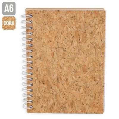 Libreta 50H Corcho Natural Bl