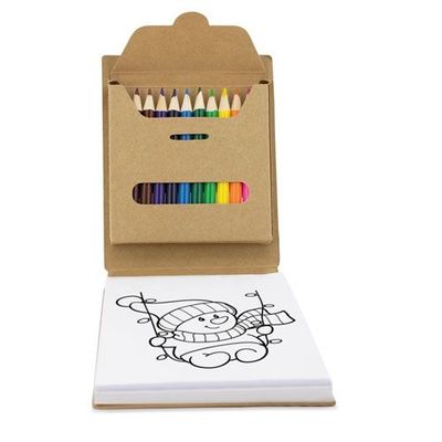 Libreta Eco + 12 Dibujos y Lápices