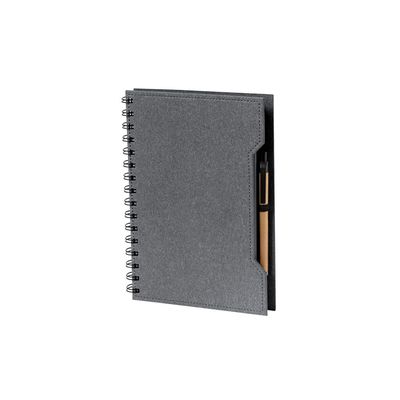 Libreta reciclada con notas adhesivas y bolígrafo Neg
