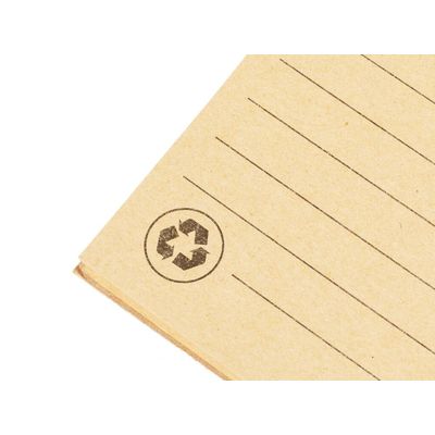Libreta corcho con bolígrafo reciclado