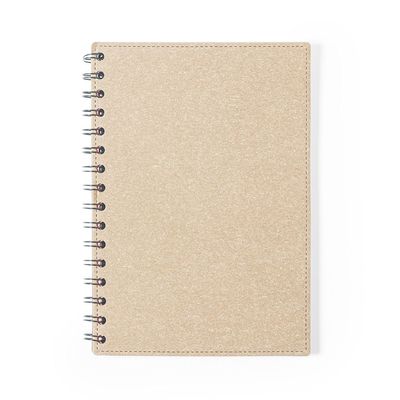 Libreta A5 Anillas y Tapas Duras Cartón Natu